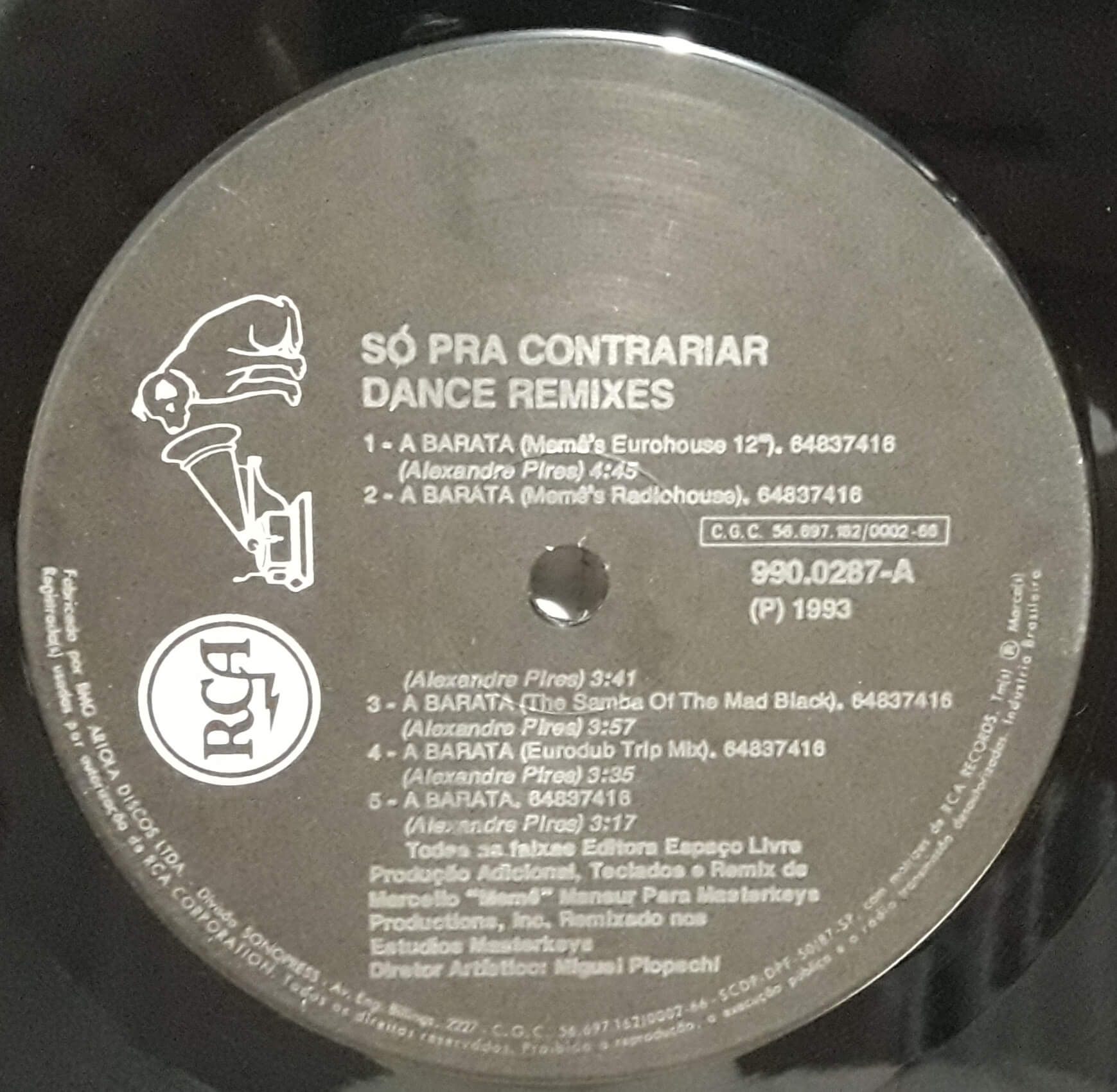 Lp Vinil Só Pra Contrariar - 1993