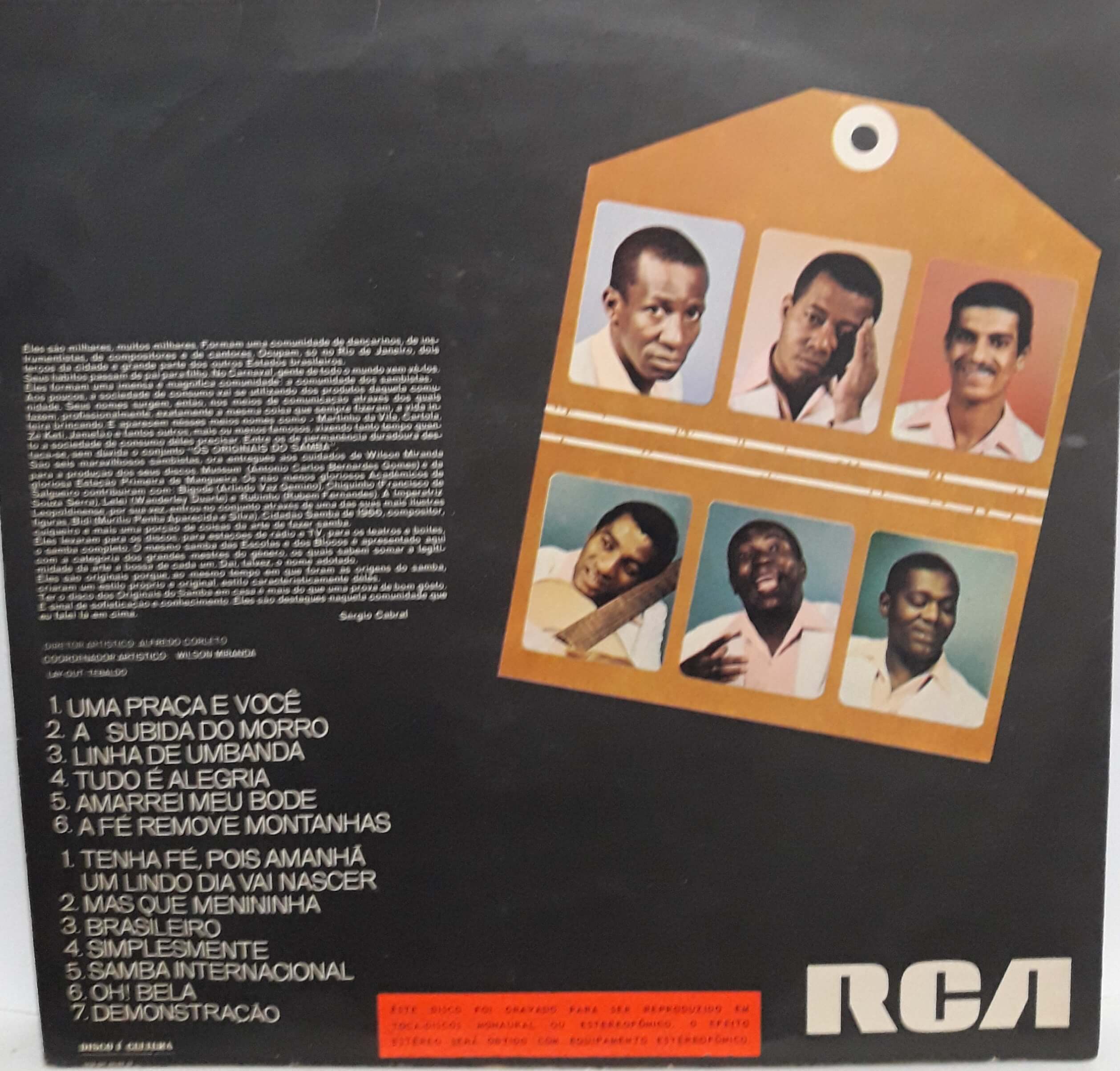 OS ORIGINAIS DO SAMBA - EXPORTAÇÃO - 1971 - RCA - INDISPONIVEL - D ...