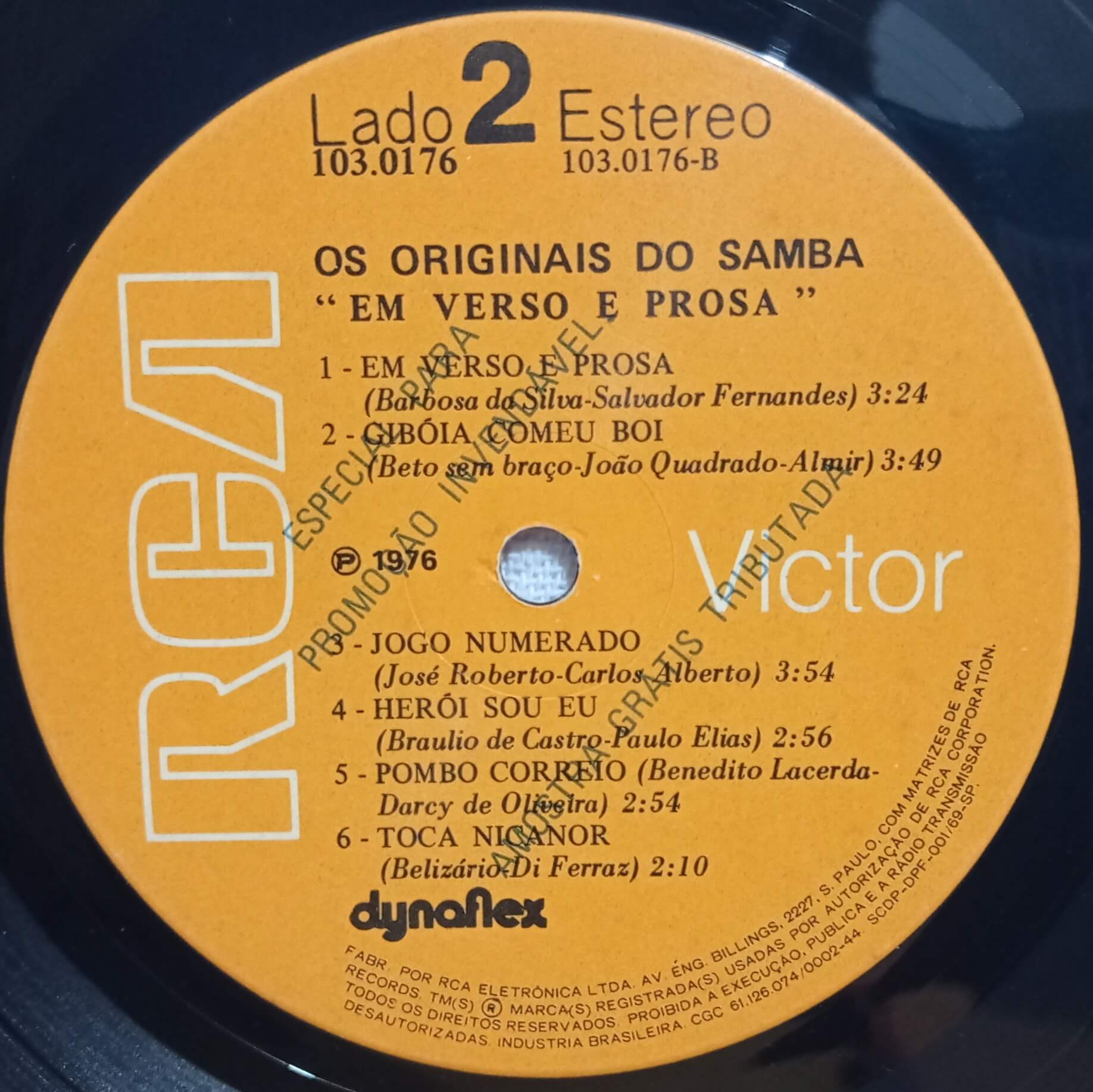 OS ORIGINAIS DO SAMBA - VERSO E PROSA - 1976 - RCA VICTOR - D Vinil ...