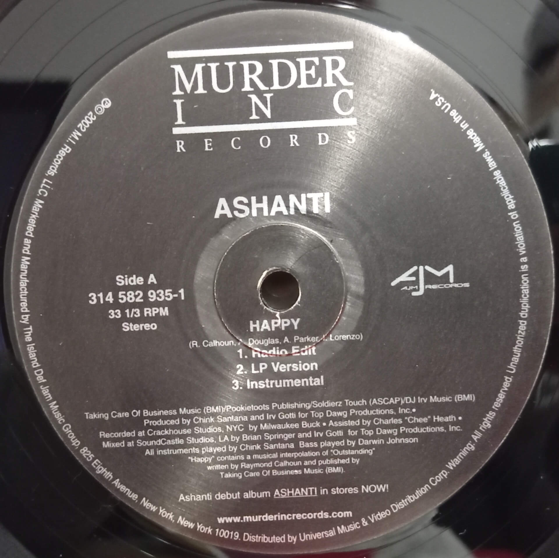 ASHANTI - HAPPY - 2002 - MURDER - D Vinil - Loja Especializada Em ...