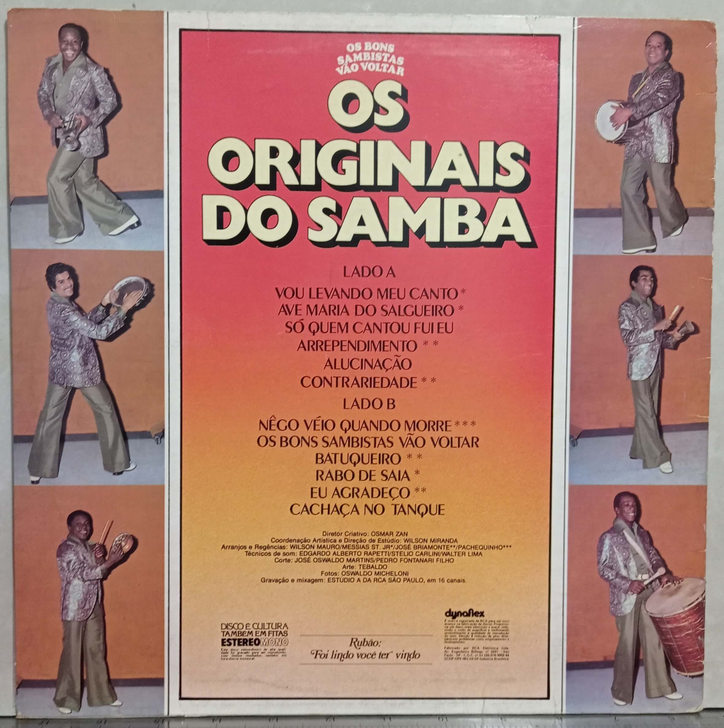 OS ORIGINAIS DOS SAMBA - OS BONS SAMBISTA VÃO VOLTAR - 1977 - RCA - D ...